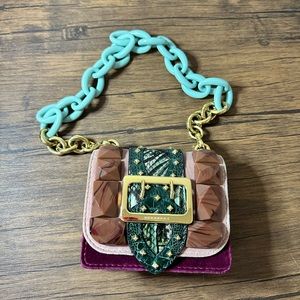 Burberry exotic python mini bag